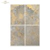 Papier decoupage morwowy FPA1010, Seria Inspired by Klimt, zloto, dekoracyjne wzory, kamienie szlachetne, mozaiki, motywy secesyjne * Mulberry decoupage paper FPA1010, gold, decorative patterns, gemstones, mosaics, Art Nouveau motifs *Papel de decoupage M
